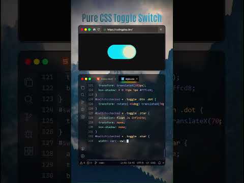 🌗 Pure CSS Theme Toggle Switch #HTML #CSS #WebDesign