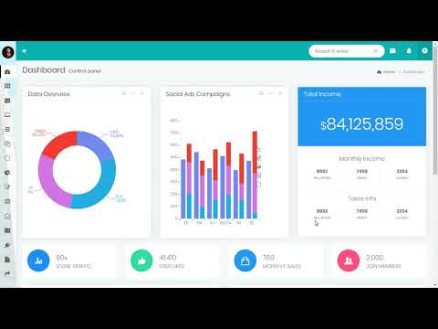 UniquePro Bootstrap admin Dashboard 2