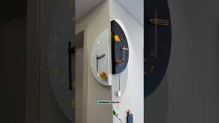 Luminous Corner Wall Clock 🥰 #youtubeshorts #shorts #diwalispecial #clock #decoration