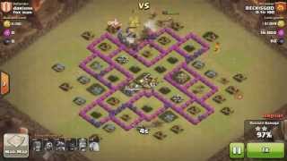 Clash of the Clans - Attack Strategies Town Hall 7 - War Base/Hogriders