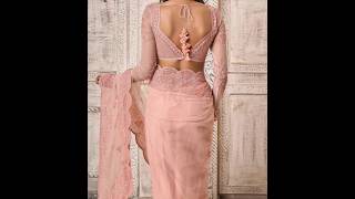 Beautiful Deep Cut Back Design Ideas💖||#stylish #blouse #fashion #deepcut #backdesign #ideas #shorts