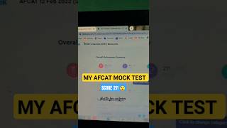 my afcat mock test score 😯|afcat | afcat mock test #afcatmath #afcat2024