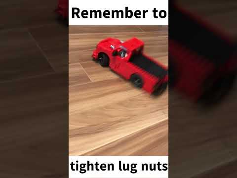 Remember to tighten you lug nuts   #legotechnic