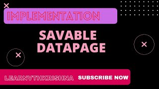 91. Implement - Savable Data Page + Explained with Usecase. #pega #datapages #savable
