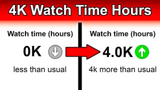 Do THIS To Reach 4,000 Hours of Watch Time | How to grow on youtube in 2024