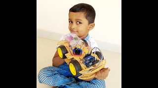 Robocraze DIY 4-wheel Drive Robot smart Car..... The making