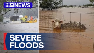 Once in a lifetime flooding emergency rocks Queensland | 9 News Australia