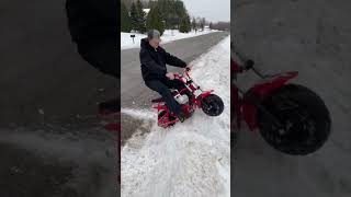 THE BEST MINI BIKE ON THE MARKET #frp #frpminibike #snow #offroad