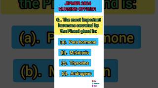 jipmer nursing officer MCQ 2024 #nursingofficer question answer #aiims #meeramediconursing #rrb #bsf
