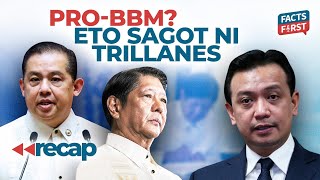 Trillanes, inakusahang pro-BBM. Eto sagot nya.