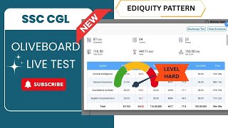 🎯Oliveboard SSC CGL Live Mock 04 Aug 2025 (Ediquity Based Pattern) #ssc #ssccgl2025 #ssccgl