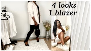 H&M blazer  #ivorianyoutuber#youtubeuse ivoirienne#h&m blazer 4 looks #
