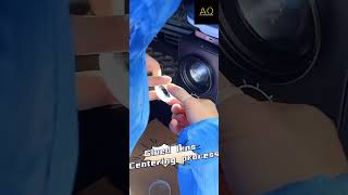 Glued glass lenses Centering process #optical #glue #photonics #glass