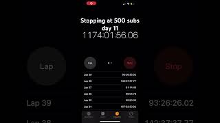 Stopping at 500 subs day 11 #dontcheckthesound #money #subscribe #sub #day11
