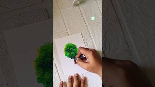 How to draw easy tree using Doms oil pastel colours/oil pastel drawing/art shorts #shorts #artshorts