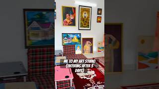 My Small Art Studio❤️ #artstudio #artspace #fy #viral #art #artist #trending #painting #wallpainting