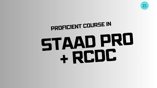 Proficient Course in Staad Pro + RCDC 21 | Shear Wall