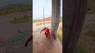 Moneyheist parkour Free running pov 🥳#rooftop #parkourfreerun #moneyheist #shortslife