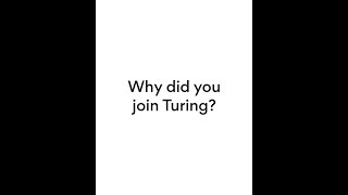 Sam works with Turing on projects that make an impact every day! #TuringReview #Shorts