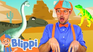 Learn ALL The Diinosaur Names! | Blippi Learns | Learn Colors and Science with Blippi!