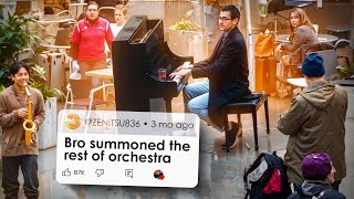 Bro summoned the rest of the orchestra (flash mob at Indianapolis airport)