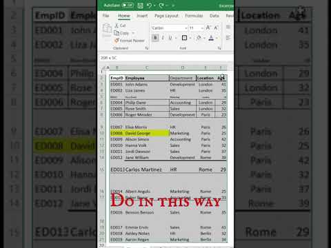 Data formatting in Excel #shorts