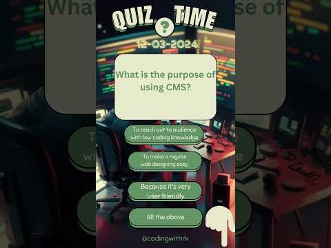 Quiz Time 12-03-2024 | #quiz #codingwithrk #dailyquiz #cms #webdesigner