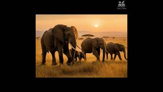 Wild Africa | Elephants, Flamingos & Lions | AI by ChatGPT | FlexClip Edit