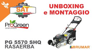 🔥 Unboxing & Montaggio Rasaerba PROGREEN PG 5570 SHQ 4in1 con Motore HONDA