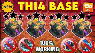 TOP-05 BEST TH14 WAR / TROPHY / CWL BASE WITH LINKS + BONUS VIDEO || TH14 UNBEATEN BASE || TH14 BASE