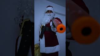 Santa stood on business