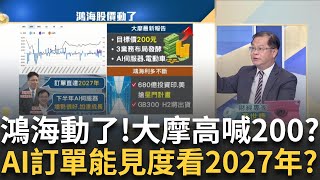 鴻海股價動了!大摩喊目標價200?AI訂單能見度高?鴻海閉門法說報喜! 下半年成長."訂單直達2027年"│王志郁 主持│20250629｜Catch大錢潮feat.黃世聰