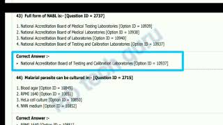 AIIMS previous year question paper for lab technician and lab assistant