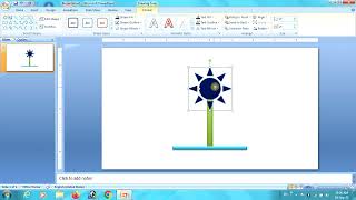 Animated Flower Design in MS PowerPoint
