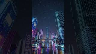 Neon City Escape | 4K Ambient Cyber Loop for Focus, Sleep & Digital Reset 🌆🔁    #viral