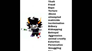gamzees crime list // HOMESTUCK IN 2023 ⁉️ // #homestuck
