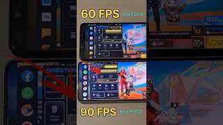 60FPS 😈 vs 90FPS 💀 Old POCO vs New POCO vs POCO X6 PRO - FREEFIRE TEST #freefire #shorts #shorts