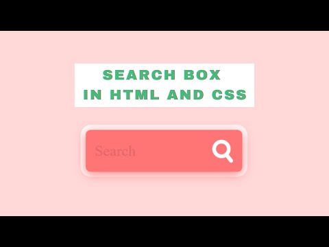 Awesome CSS Search Box Using Only HTML & CSS | Code Breakers