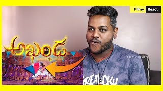 Jai Balayya Akhanda Song Reaction EXCLUSIVE ON SHORTS! #Akhanda #Shorts #FilmyReact #JaiBalayya
