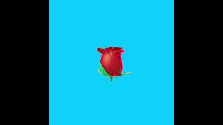 Red rose emoji