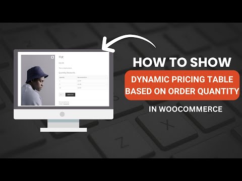 How to Show Dynamic Product Pricing Table | WooCommerce