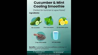 Cucumber & Mint Cooling Smoothie | Natural Relief for Lupus Flares & Summer Inflammation