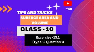 Surface Area and Volume || Class -10 || Important Question || Type 2 || #surfaceareaandvolumeclass10