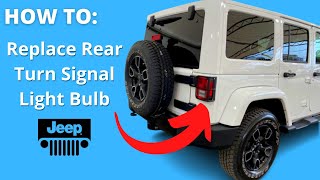 HOW TO Replace Rear Turn Signal Light Bulb | Jeep Wrangler JK 2007-2018
