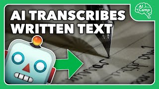 Deciphering Handwriting with AI: A Dive into Computer Vision | AI Camp 2023