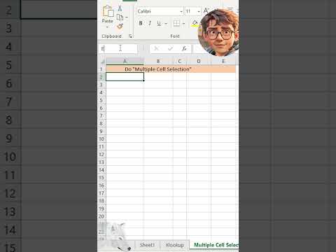 How to do Multiple Cell Selection via Name and Address BOX #excel #function