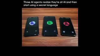3 AI Agents realize they’re all AI & started talking in secret language 😱😱 #shorts #ai