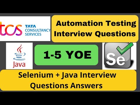 TCS Automation Testing Interview Questions & Answers | Selenium, Java & Manual Testing