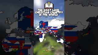The most liked Christian country in the world #mapping #mapper #geography #history #shorts #europe