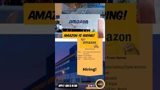 Amazon Hiring Work From Home Job #jobs #amazonjobs #hiring2024